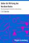 [Gutenberg 37377] • Ueber die Wirkung des Nordsee-Bades: Eine physiologisch-chemische Untersuchung